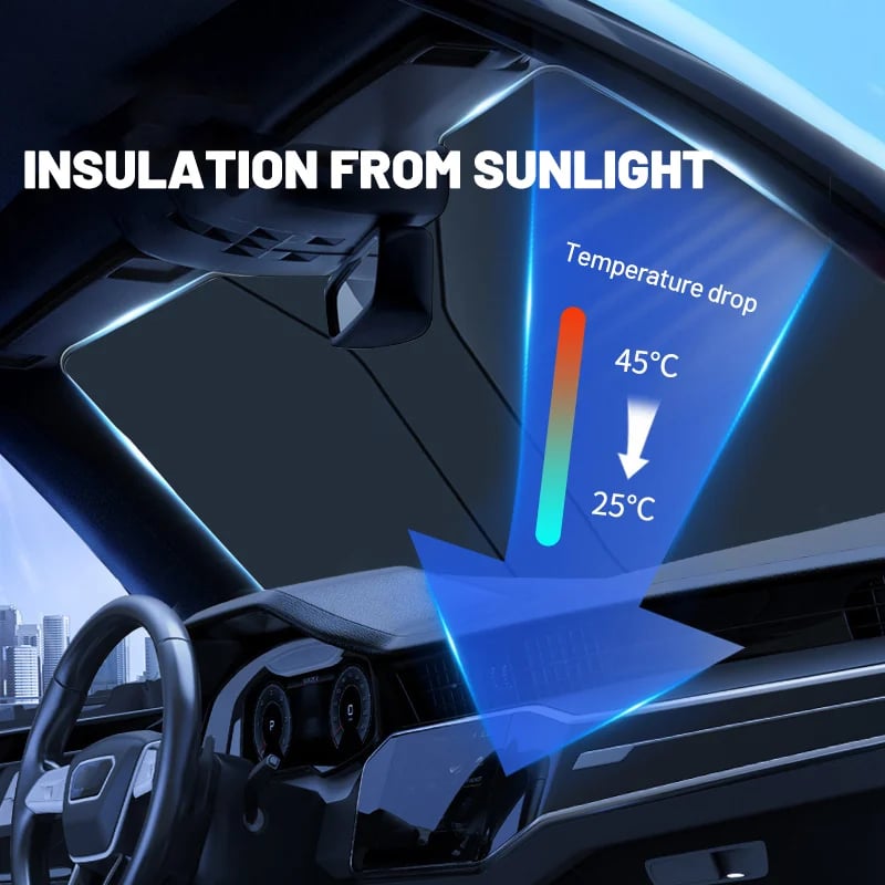 🔥Summer Hot Sale 50% OFF🔥Windshield Sunshade Foldable Sun Shield - Buy 2 Free Shipping