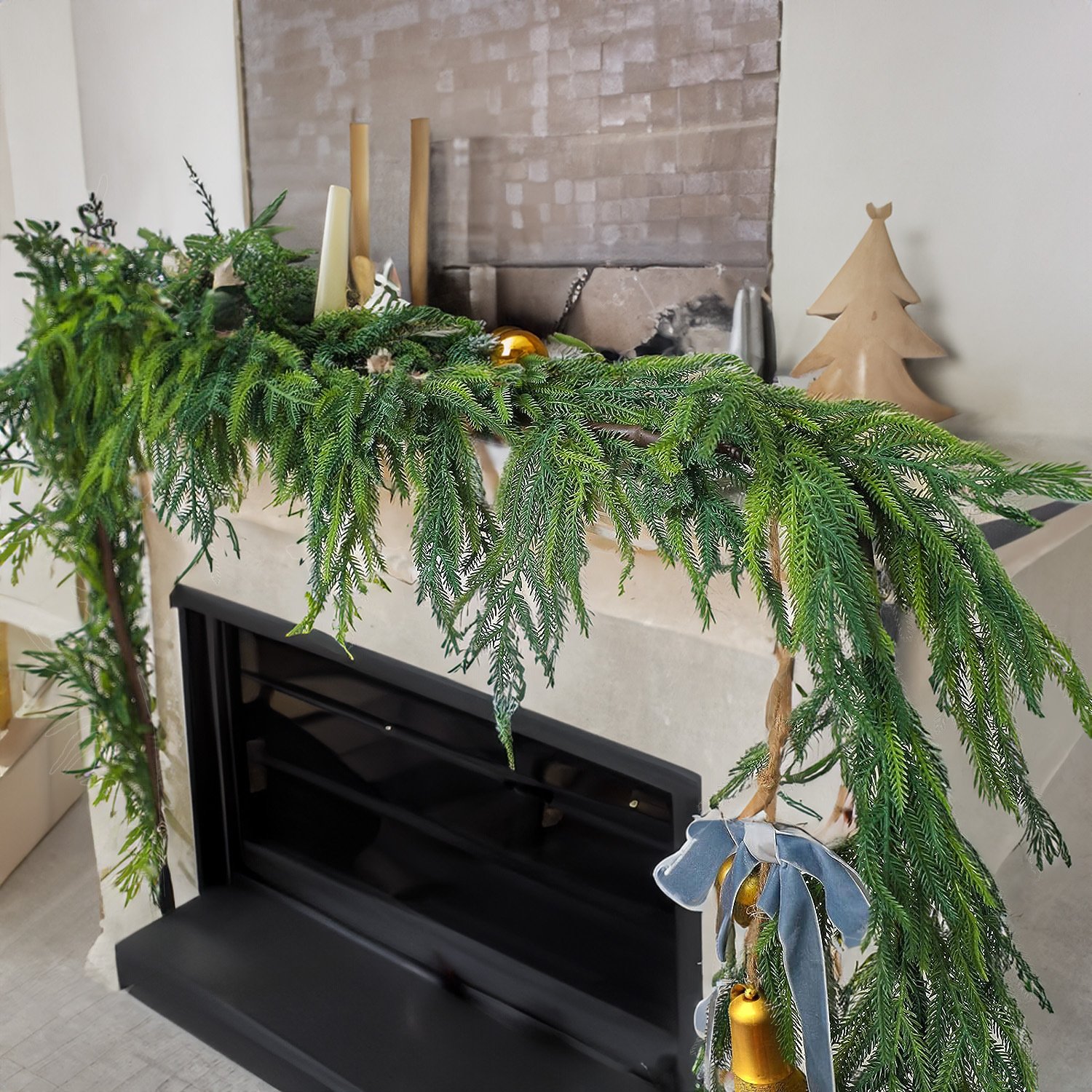 🔥CHRISTMAS SALE 50% OFF💥Natural Christmas Greenery-Norfolk Pine Branch