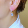 Double layered tassel elegant earrings