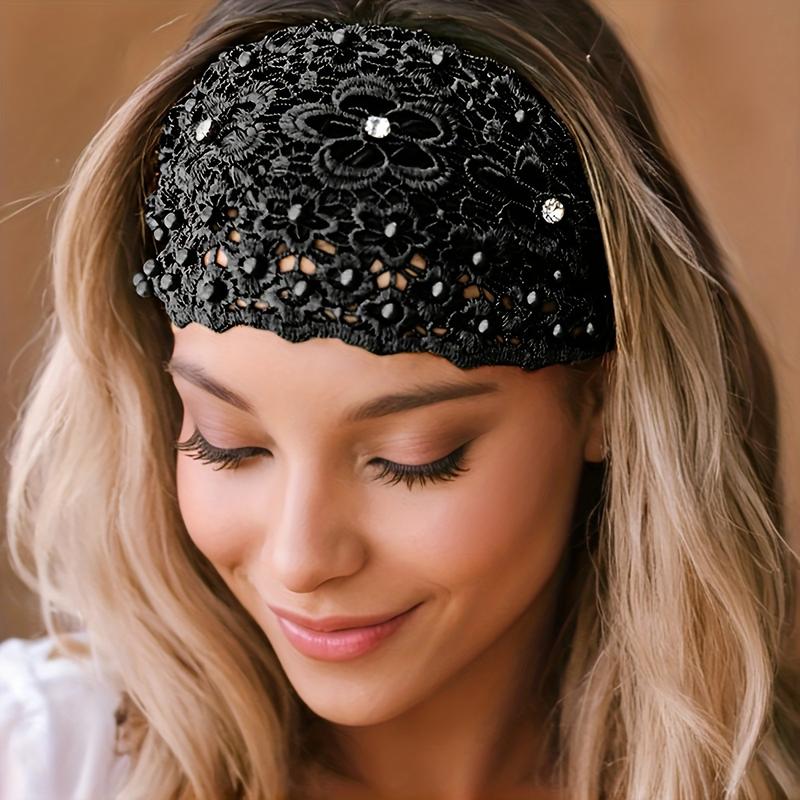 🎁TikTok Last Day Sale - 70% OFF🎉Elegant Floral Beaded Wide Headbands for Women