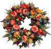 🍁🎁Year-Round Peony and Pumpkin Wreath – 🎃🎄Fall, Halloween & Christmas🔥Buy 3 (⏰13 in stock) (🔥90.6% will buy, save $15-20) (Today only)