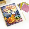 Halloween Arts Foil Fun Craft Colouring Books with Painting Tools