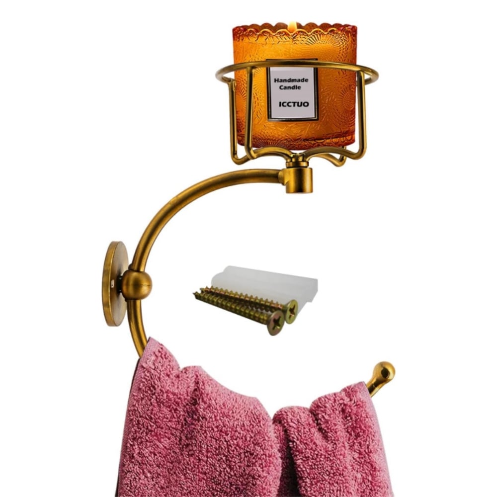 🎁TikTok Last Day Sale - 70% OFF🎉Hand Towel Holder with Vintage Candle Holder