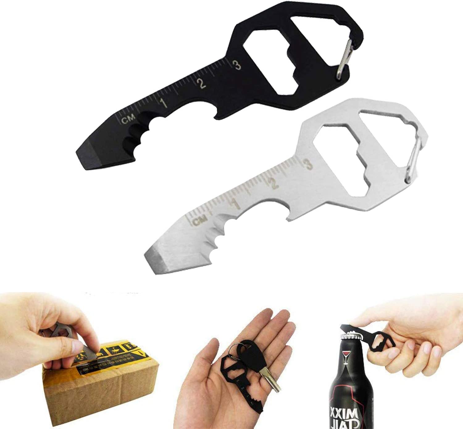 (🔥Last Day Promotion- SAVE 48% OFF)Keychain Bottle Opener Multi Tool--buy 5 get 5 free & free shipping（10pcs）