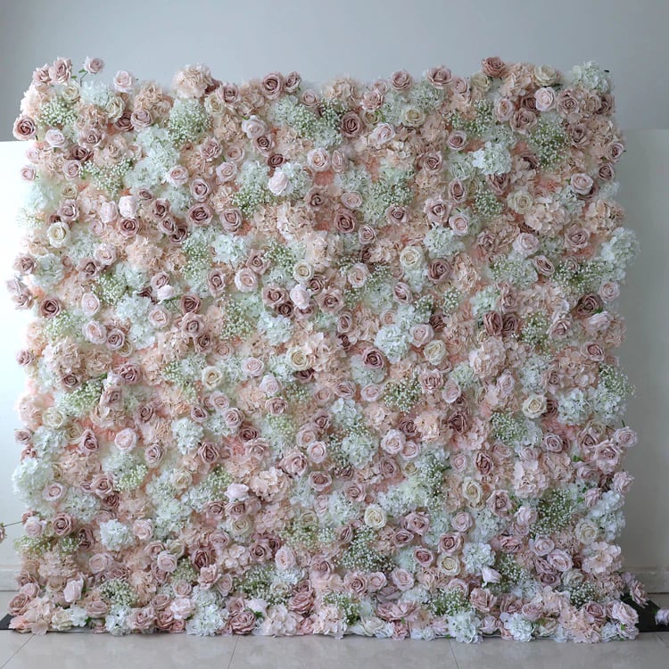 🔥Last Day Promotion - 70% OFF🎁Handmade 5D Roll-Up Fabric Flower Wall🌸