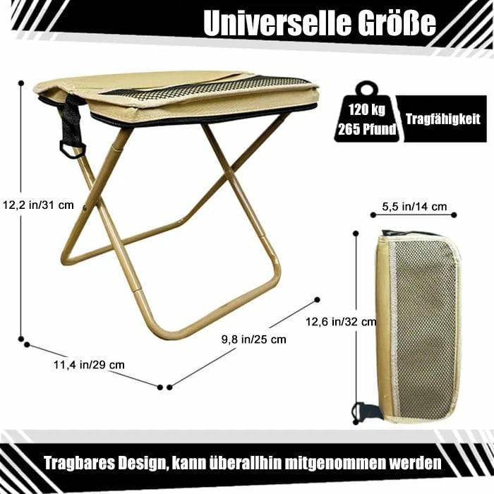 🎉Letzter Tag 49% Rabatt🪑Ultraleichter Klapphocker