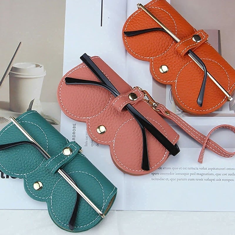 🔥Letzter Tag 49% Rabatt✨Sonnenbrille Tasche aus weichem Leder👓️