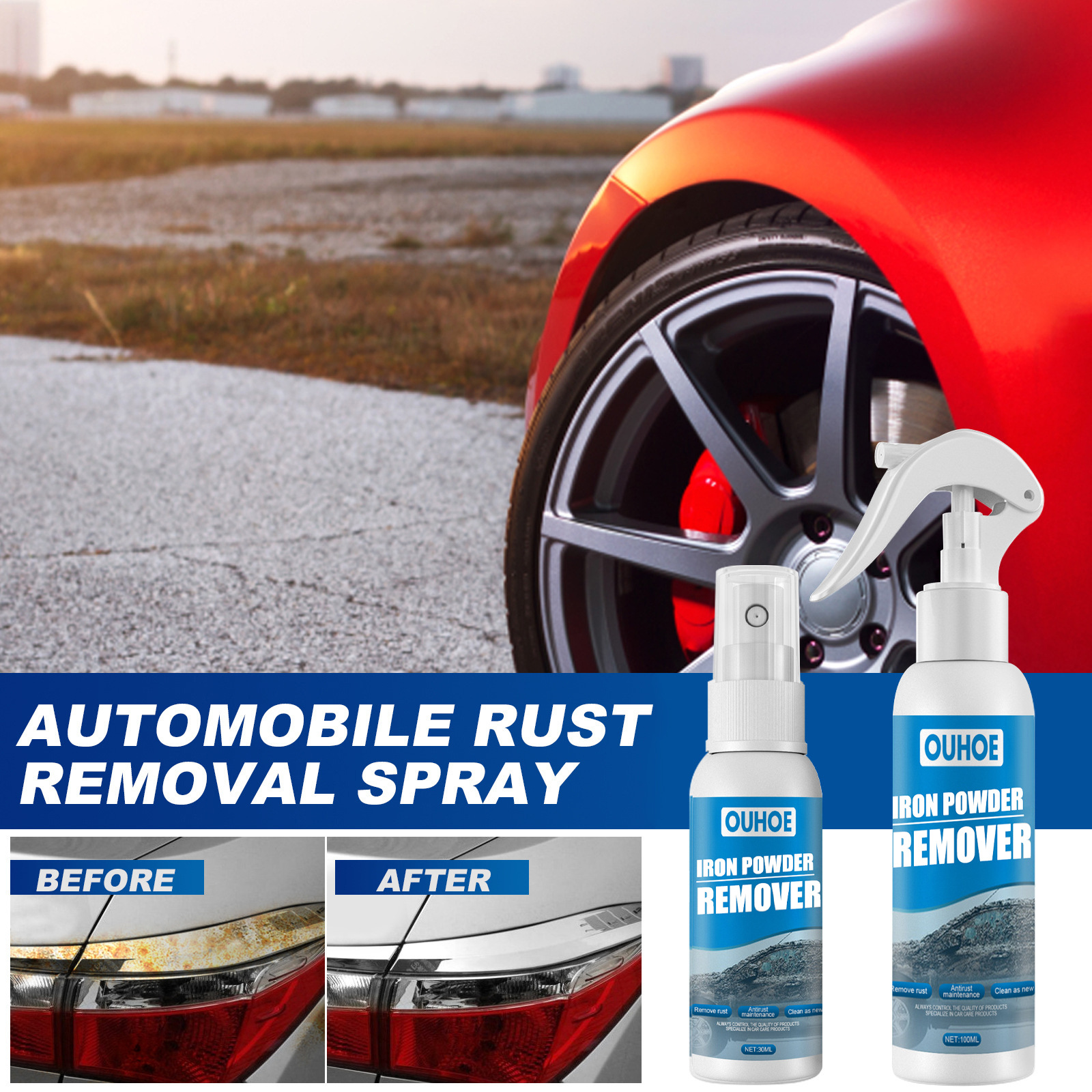 🔥Last Day Promotion 70% OFF🔥Car Rust Removal Spray-Buy 2 Get 1 Free