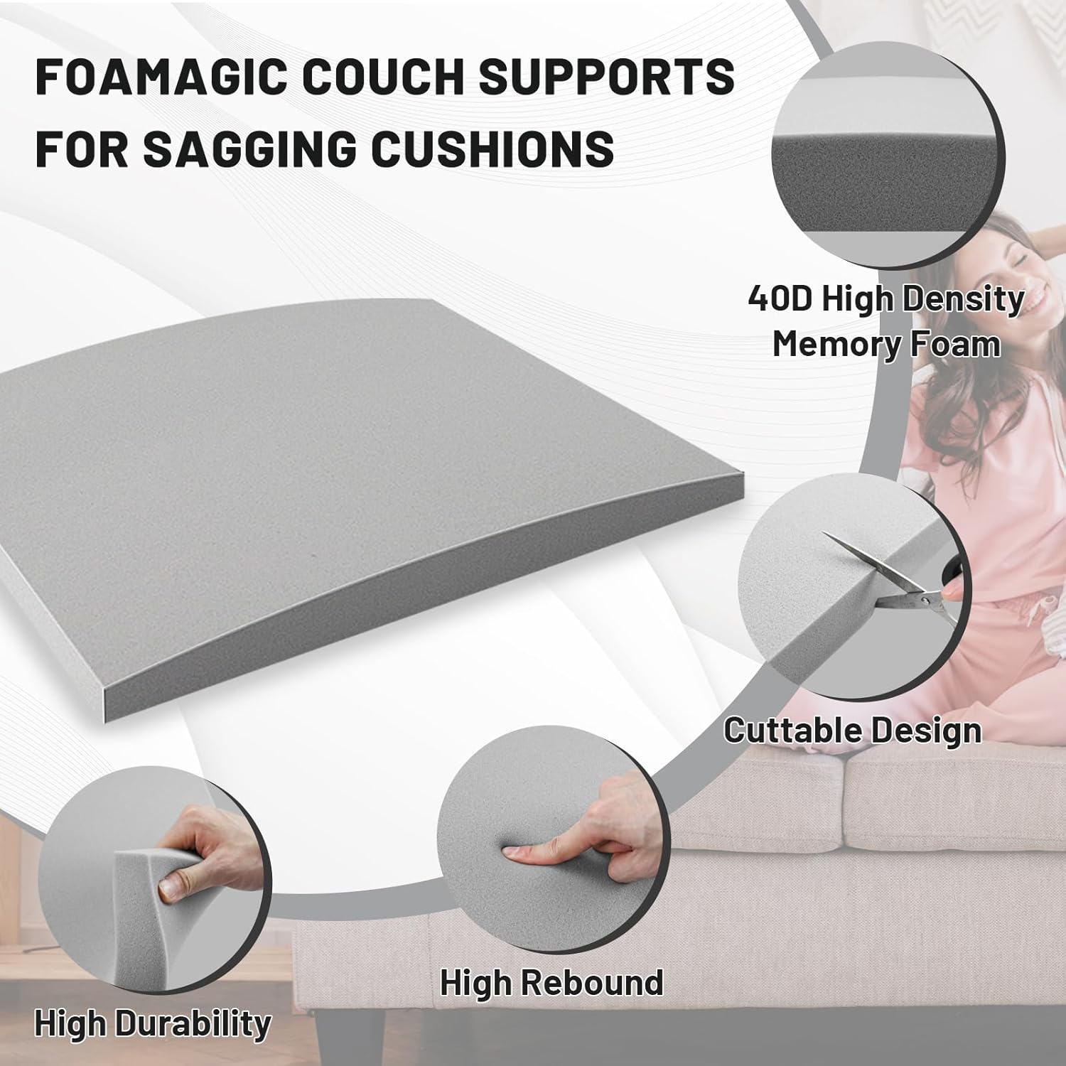 🎁TikTok Last Day Sale - 70% OFF🎉Couch Cushion Support For Sagging Seat🛋️