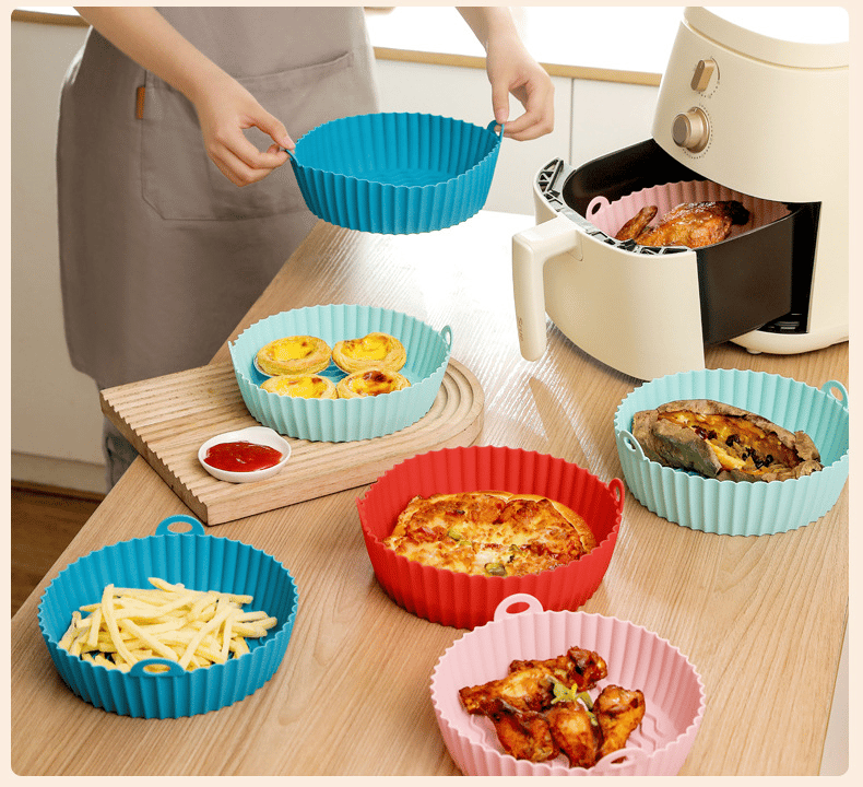 (🔥2022 Summer Hot Sale🔥 - 48% OFF) Air Fryer Silicone Baking Tray -Buy 3 Get Extra 10% OFF & Free Shipping