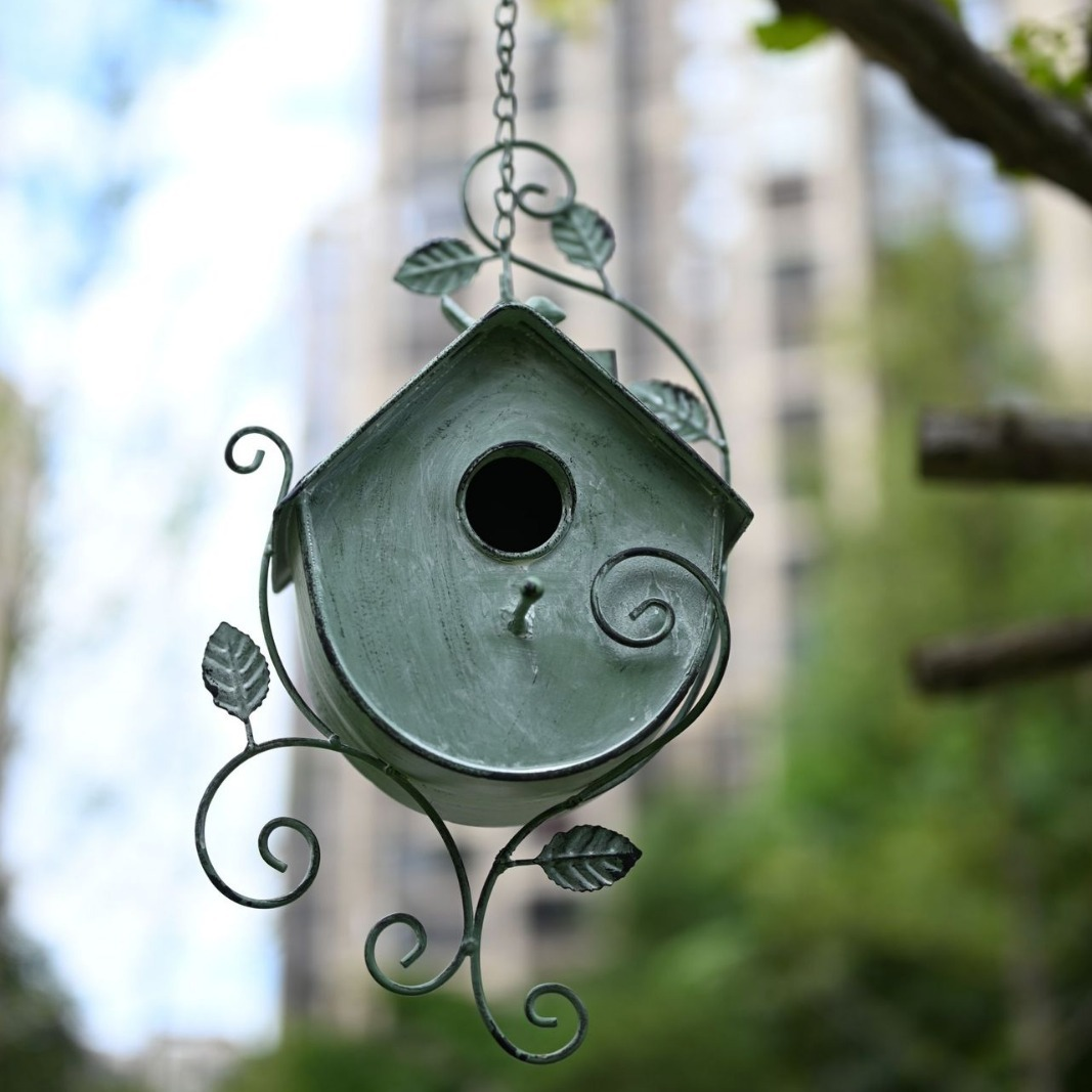 ❤️Handmade Metal Birdhouse Garden Stakes