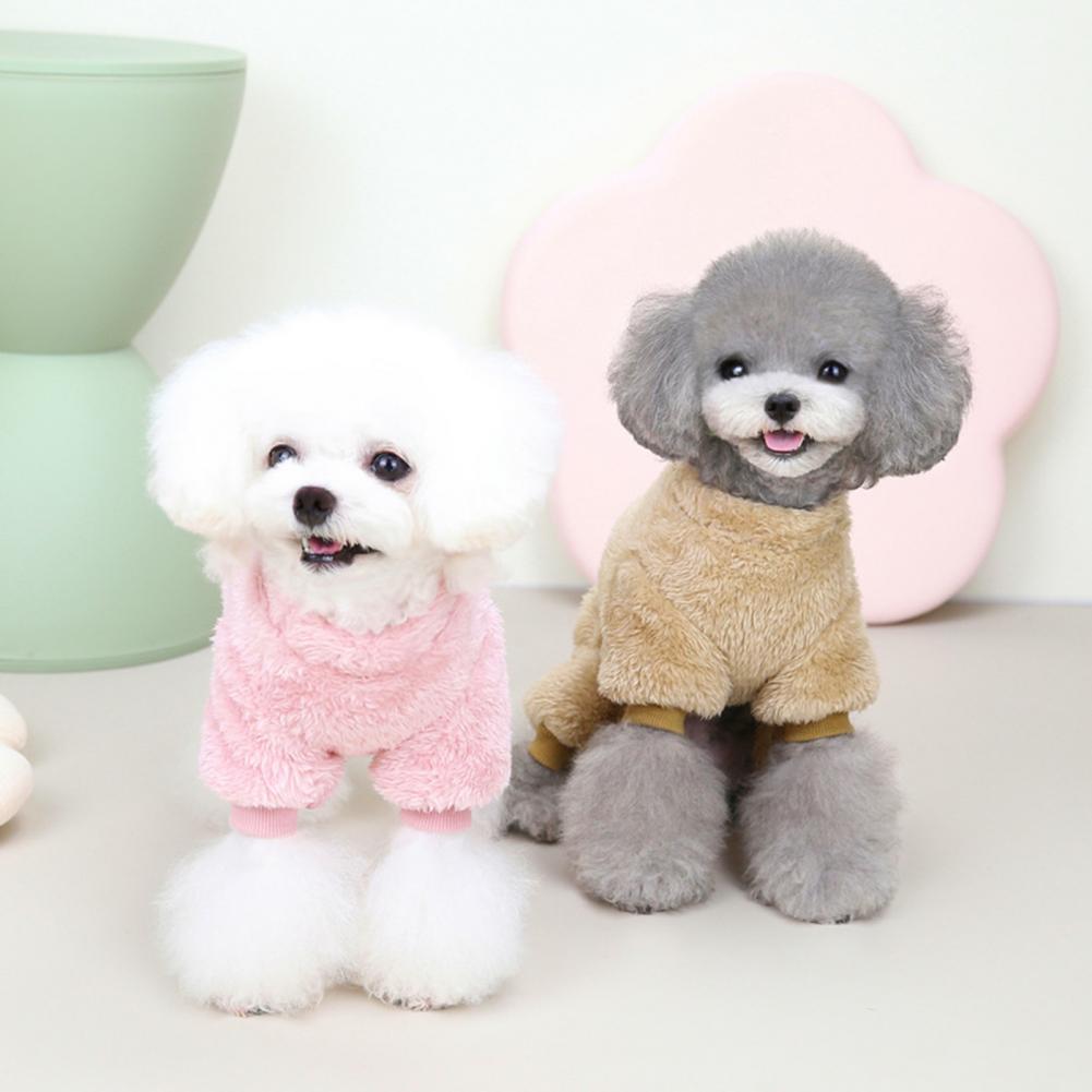 (New Year Sale- 49% OFF) Fleece Pet Elastic Jumpsuit with Pull Ring- Buy 2 Free Shipping
