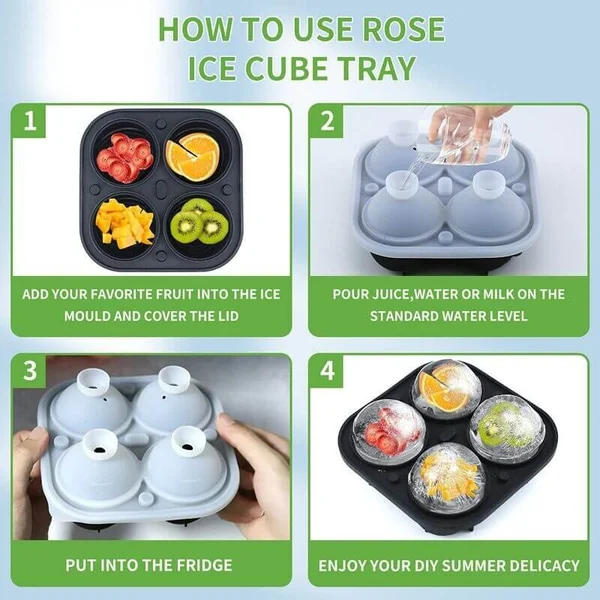 🔥Last Day Promotion 48% OFF🔥Large Rose Ice Cube Mould(BUY 2 SAVE $2 NOW)