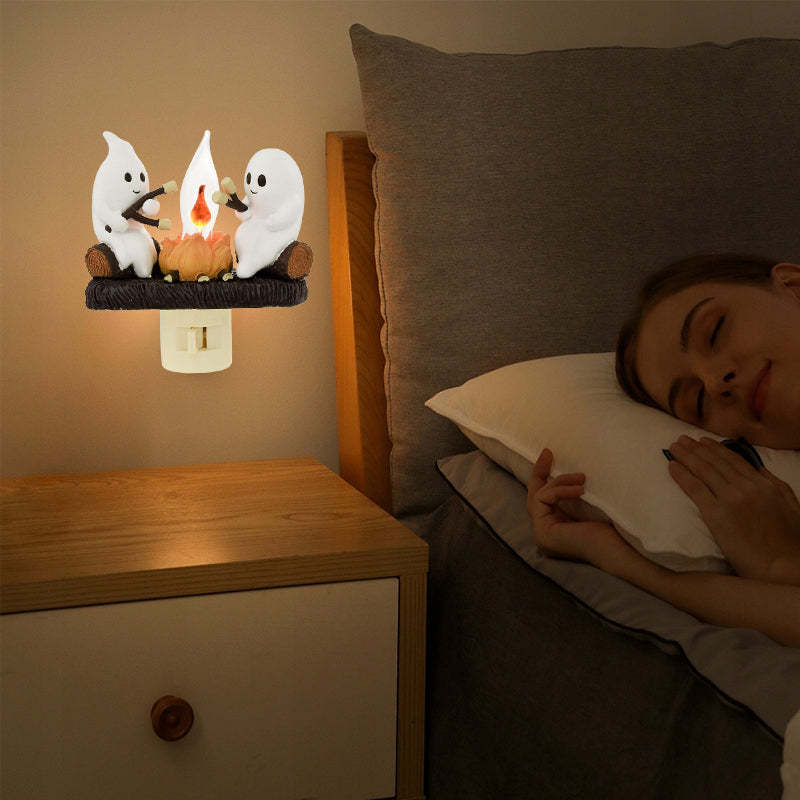 (🎃Early Halloween Sale - 49% OFF)👻2024 Ghost Campfire Flickering Nightlight