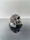 Gothic Death Skull Ring - Sterling Silver Skull Ring