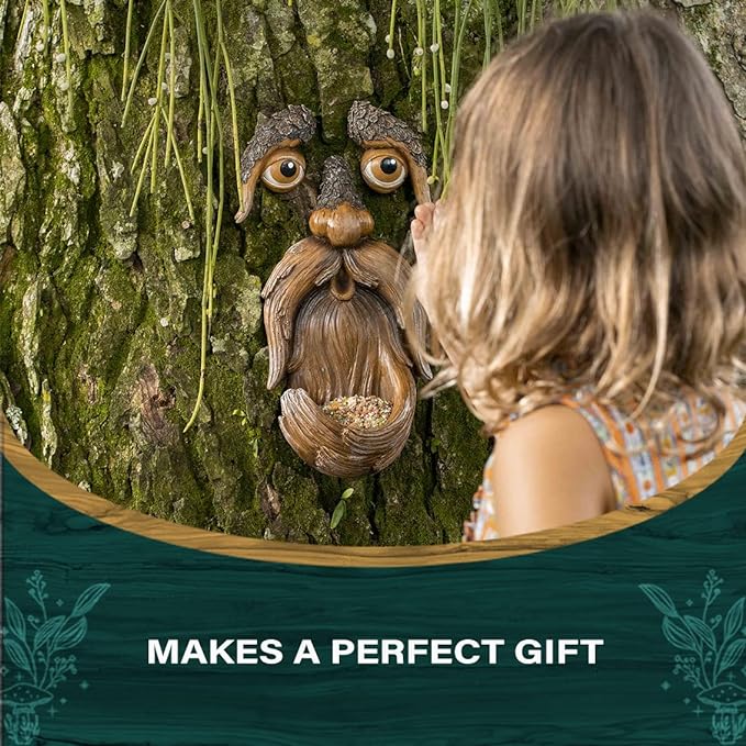 💥 Carnival promotion! Unique tree-faced bird feeder