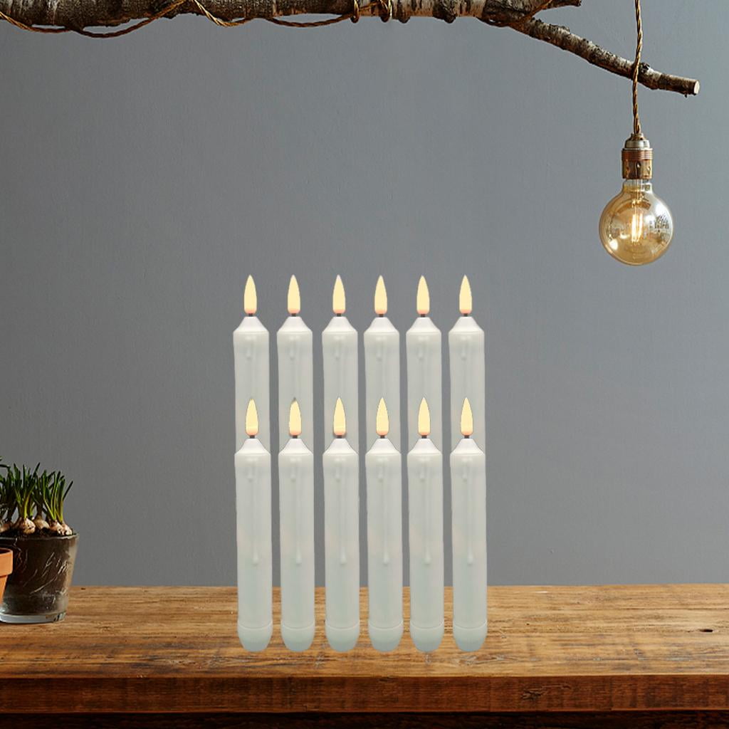 🎄Christmas Sales 48% OFF🔥6 PCS Window Flameless Led Taper Candles with Sensor Dusk to Dawn