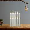 🎄Christmas Sales 48% OFF🔥6 PCS Window Flameless Led Taper Candles with Sensor Dusk to Dawn