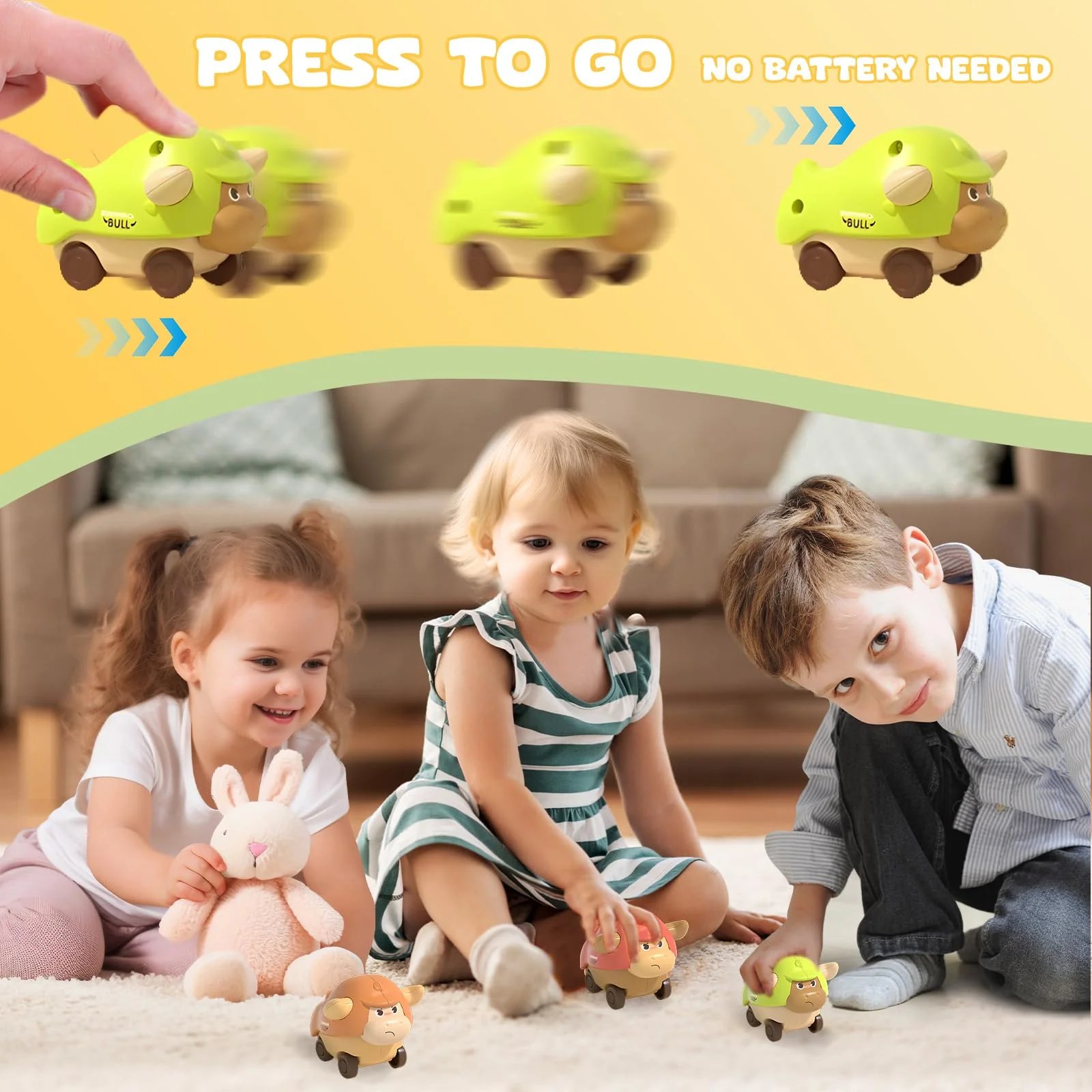 🔥Last Day Promotion 50% OFF🔥Cute and Colorful Animal Toy Cars