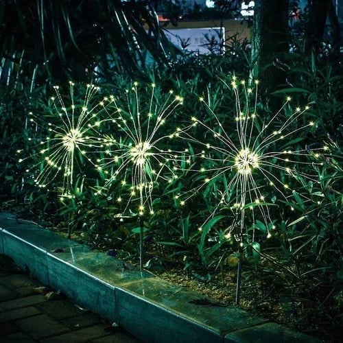 🔥Last Day Promotion 50% OFF🔥🎁Waterproof Solar Garden Fireworks Lamp