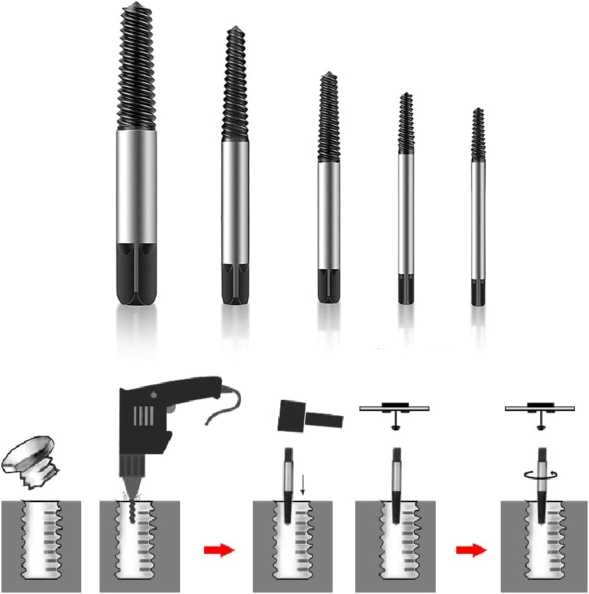 (🌲Early Christmas Sale- SAVE 48% OFF) 5Pcs Broken Bolt Extractor Kit(buy 2 get 1 free now)