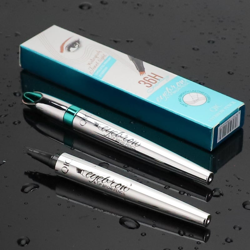 3D Waterproof Microblading Eyebrow Pen 4 Fork Tip Tattoo Pencil (2 pcs)