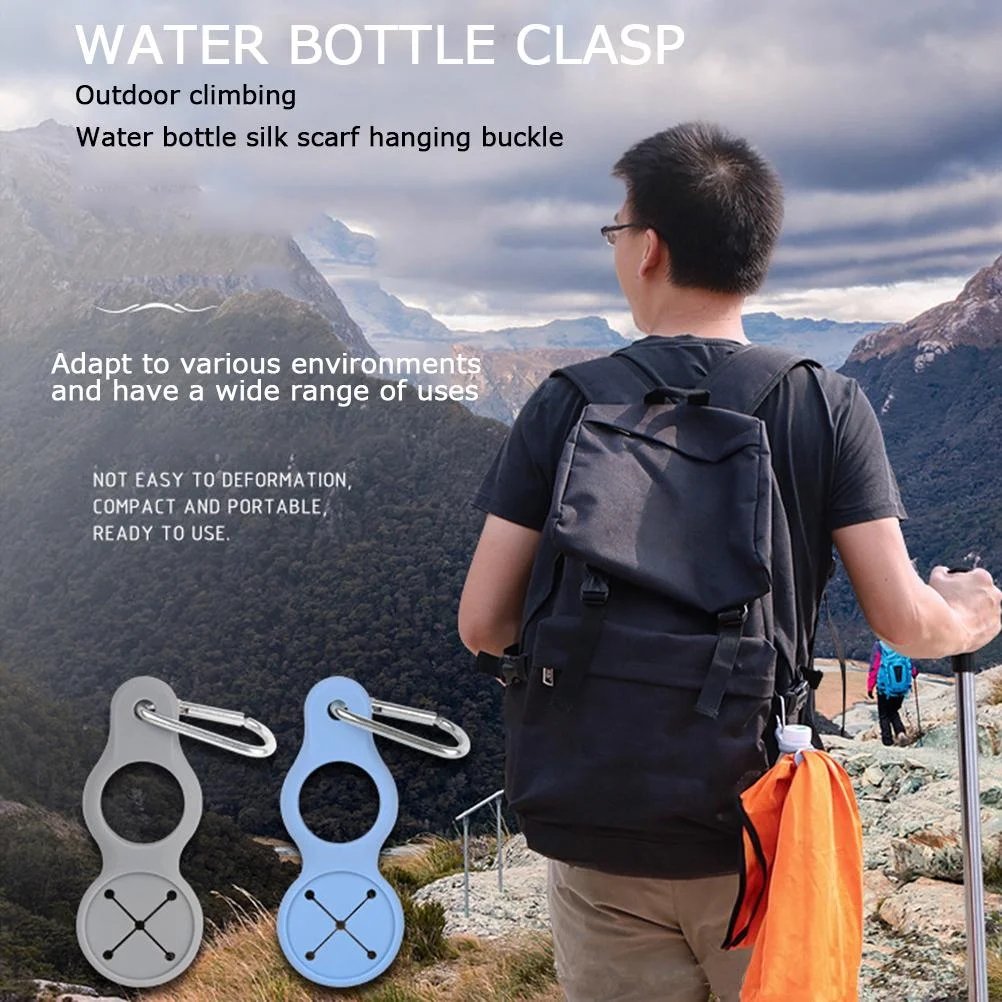 🔥Last Day Promotion 50% OFF🔥Silicone Sport Kettle Buckle Outdoor Carabiner Water Bottle Holder