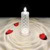 🔥Heißer Verkauf🕯️Flammenlose LED-Kerzen-Rosenmuster-Brechungs-Halo