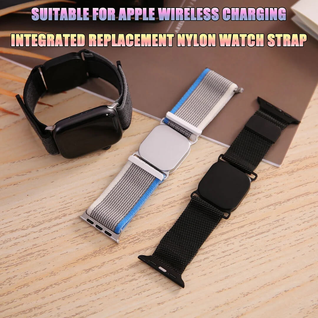 🔥LAST DAY SALE 50% OFF💕Suitable For Apple Wireless Charging Integrated Replacement Nylon Watch Strap