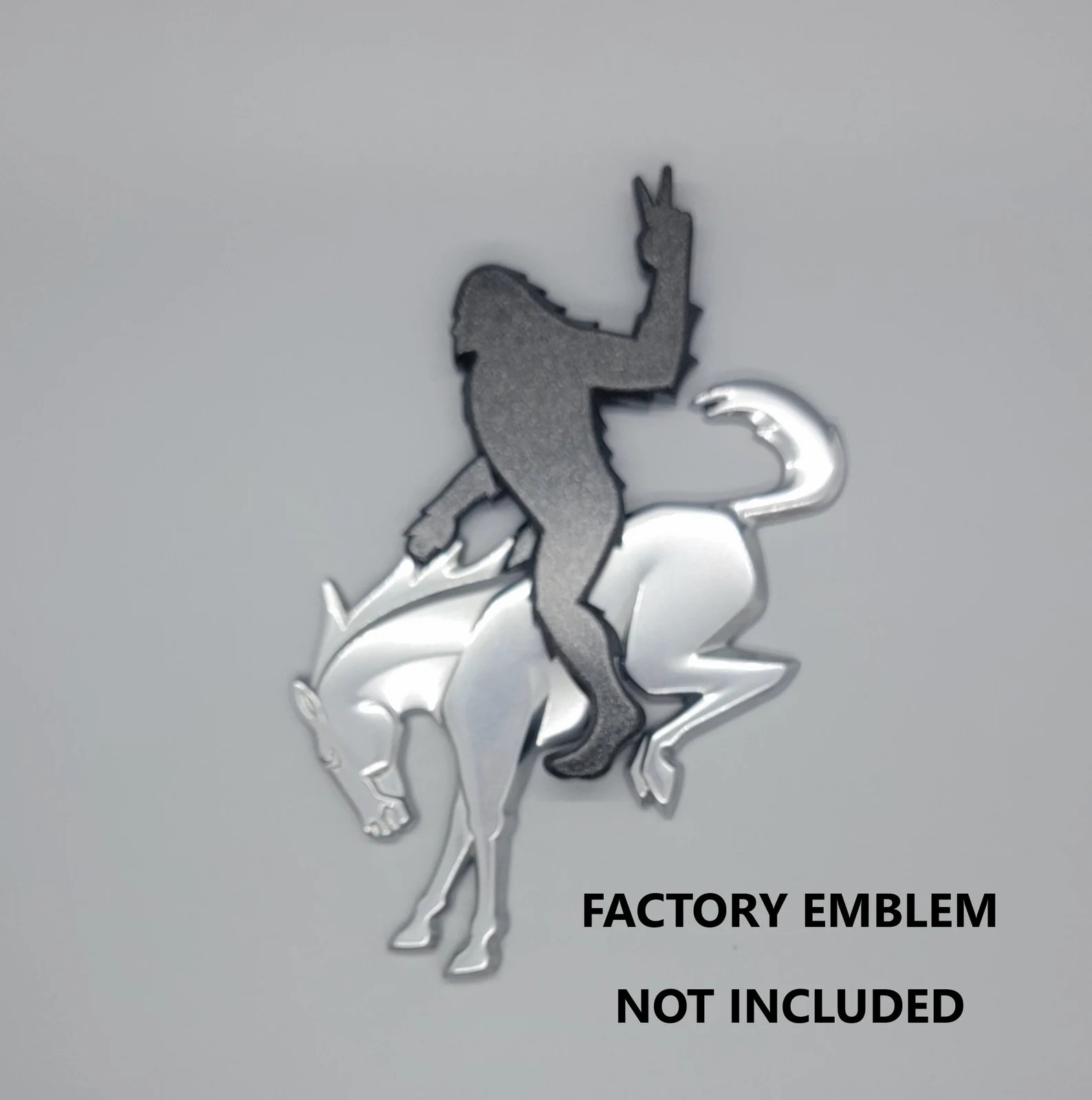 Sasquatch Peace Sign Emblem Addon