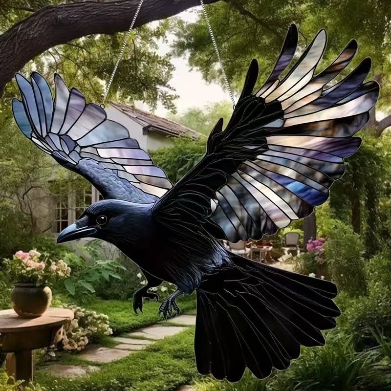 🐦Acrylic colorful bird light supplement pendant for home outdoor garden and courtyard hanging Ornaments and pendants