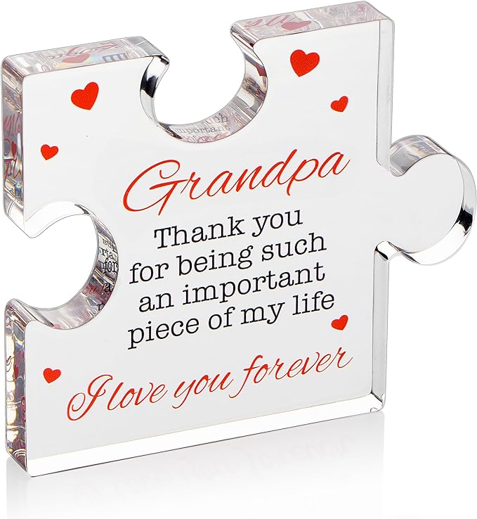 💖Early Mother's Day 50% OFF- Engraved Acrylic Block Puzzle Family Present