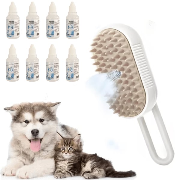 🔥Letzter Tag 49% Rabatt🐾3 in 1 Haustier Grooming Dampfbürste