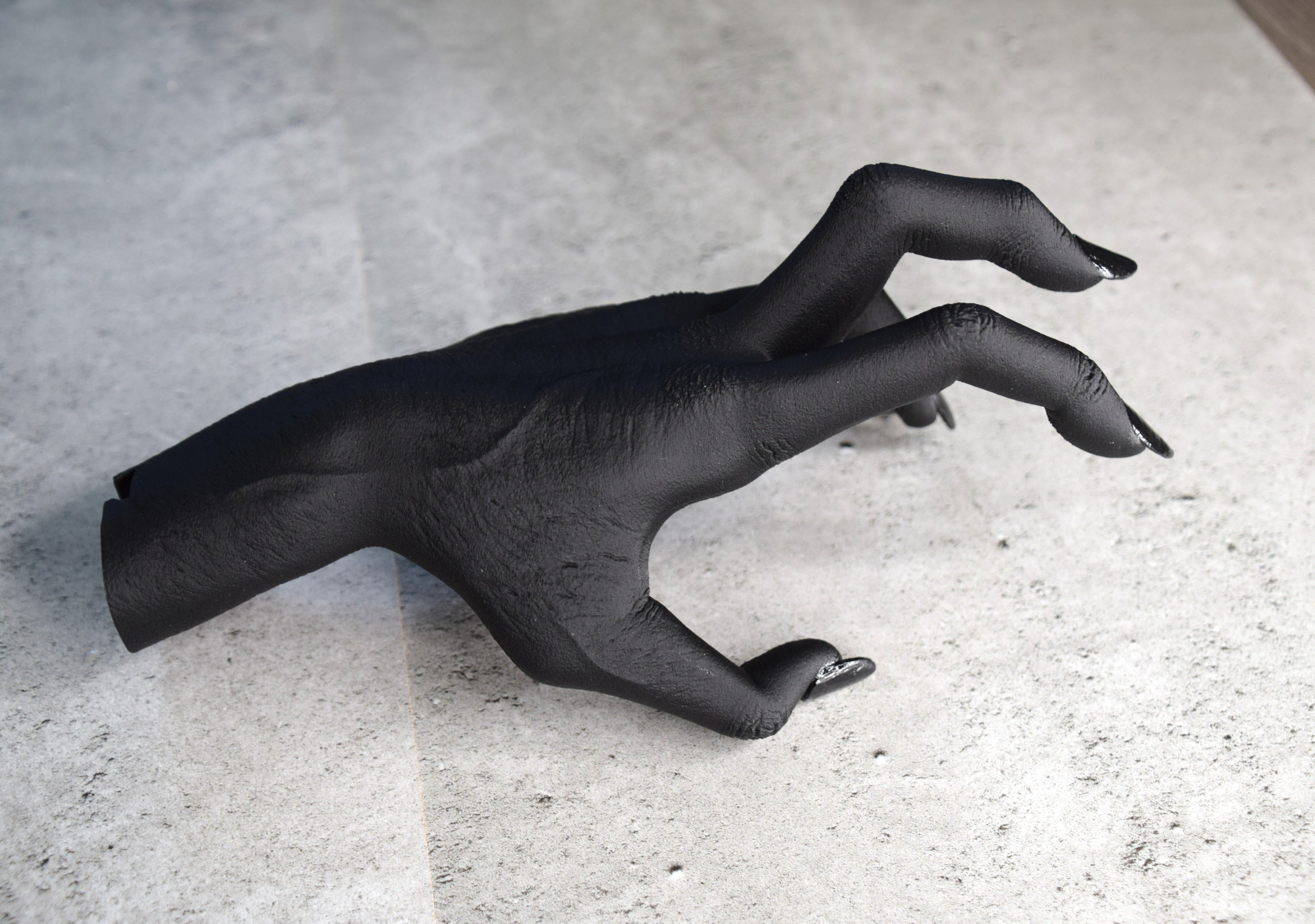 Witch Hand decor life size, Hand holder, Halloween decoration, Gothic decor, Decor display