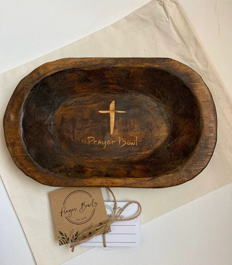 ✝️100% Handmade Wooden Cross Prayer Bowl(𝐂𝐡𝐚𝐝 𝐒𝐦𝐢𝐭𝐡 𝐇𝐚𝐧𝐝𝐦𝐚𝐝𝐞®)