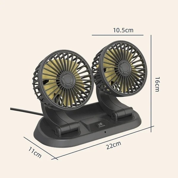 🔥Last Day Promotion 48% OFF-🎁-Newly Double Cooling Car Fan