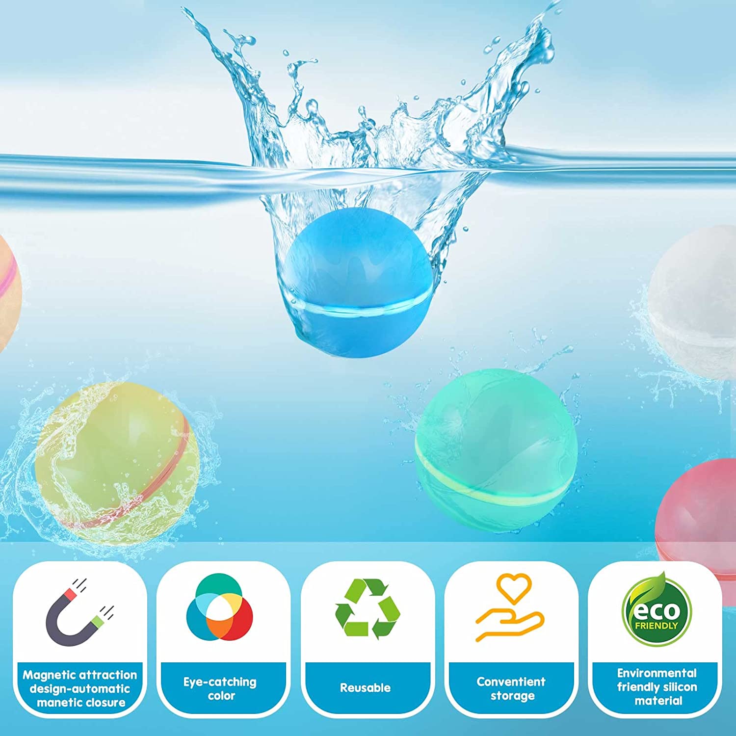 Last Day Promotion 48% OFF -Resuable Water Balloons