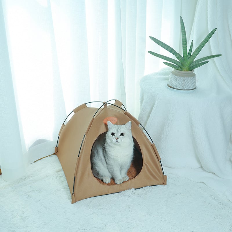 🎁Last Day Promotion- SAVE 70%🎉Foldable & washable pet tent nest for cats and dogs/Breathable & Cooling mat