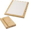 MyGift Bamboo & White Panel Jewelry/Necklace Tabletop Display Boards, Set of 2