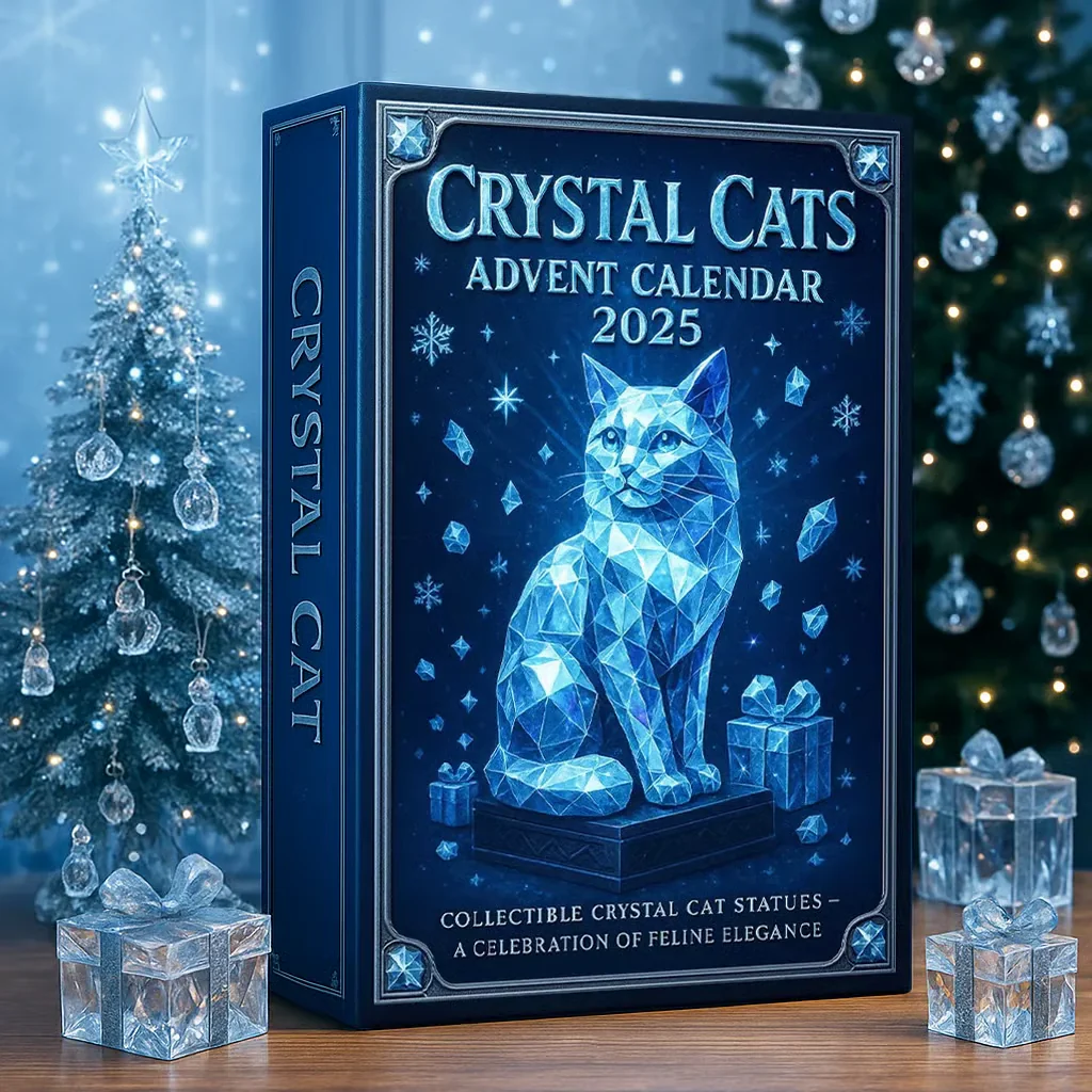 🔥Last Day 50% OFF -🎄Crystal Cats Advent Calendar 2025