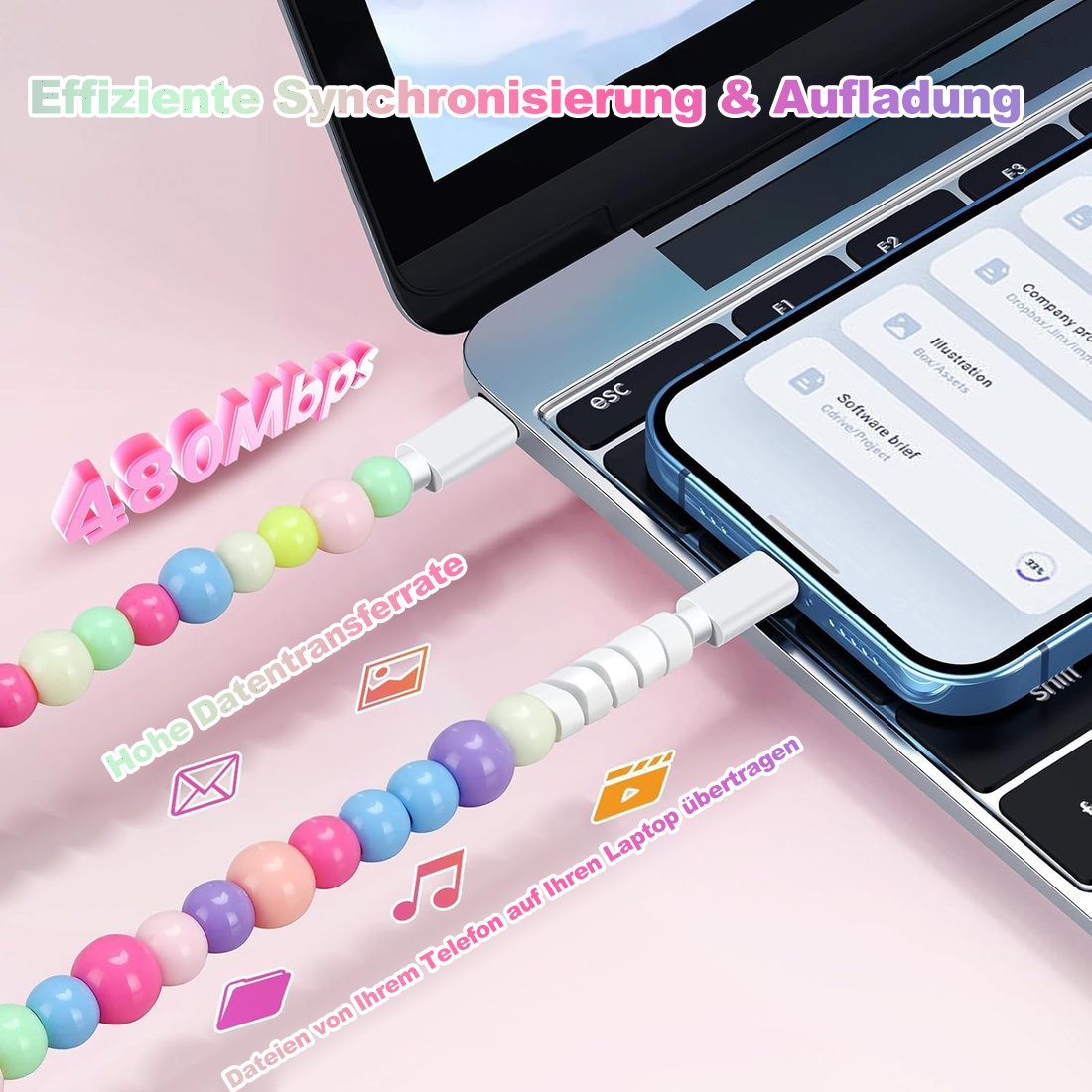 🔥LETZTER TAG – 49 % Rabatt🌈Vier-in-eins-Datenkabel-Ladekabel