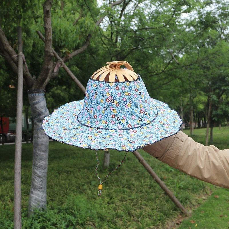 🎁TikTok Last Day Sale - 70% OFF🎉2 in 1 Portable Bamboo Sun Hat for Women