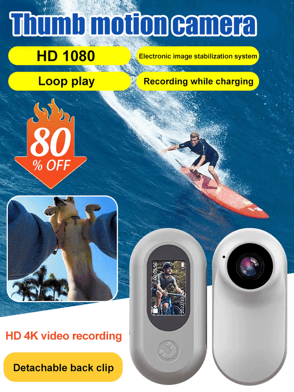 (Last Day Promotion 80% OFF) Thumb motion camera - Buy 2 Get Extra 10% OFF & Free Shipping