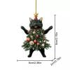 💥LAST DAY SALE 50% OFF💥Funny Black and White Cats Christmas Ornament