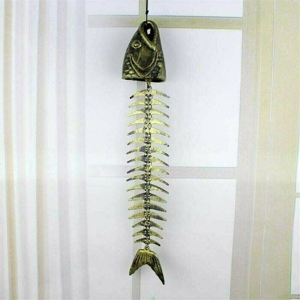 Metal Fish Bone Wind Chimes