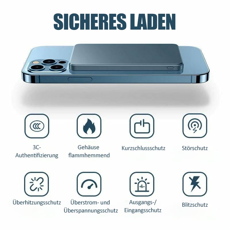 🎁Letzter Tag 49 % RABATT🔥 Tragbare kabellose magnetische Powerbank