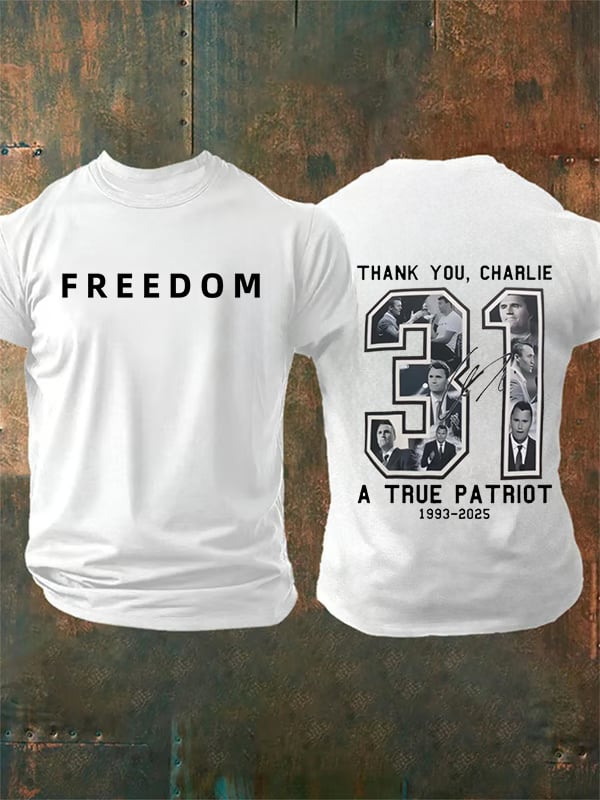 🔥Last Day Promotion 70% OFF🔥Commemorative Freedom 31 Printed T-Shirt⚡️Buy 2 Free Shipping