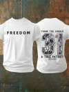 🔥Last Day Promotion 70% OFF🔥Commemorative Freedom 31 Printed T-Shirt⚡️Buy 2 Free Shipping