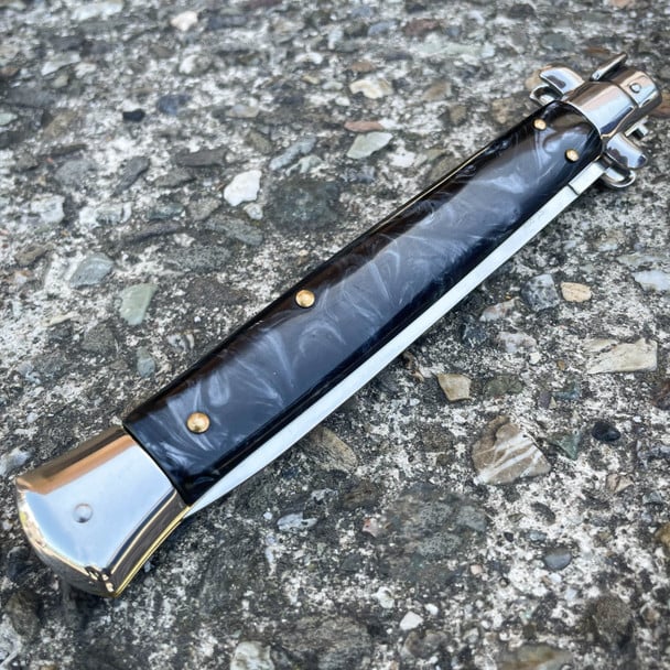 🌟 Italian Style Classic Stiletto – Handcrafted Collectible Knife