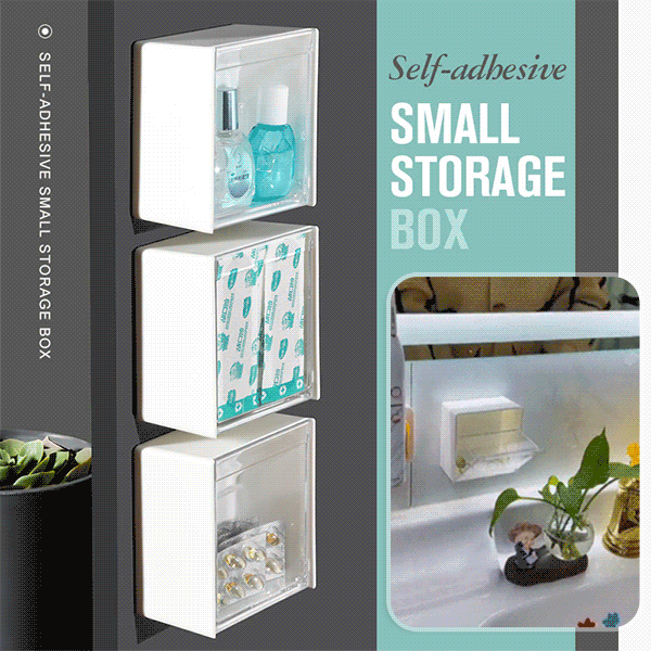 (🔥HOT SALE TODAY - 50% OFF) Self-adhesive Small Storage Box - Buy 3 Get 2 Free